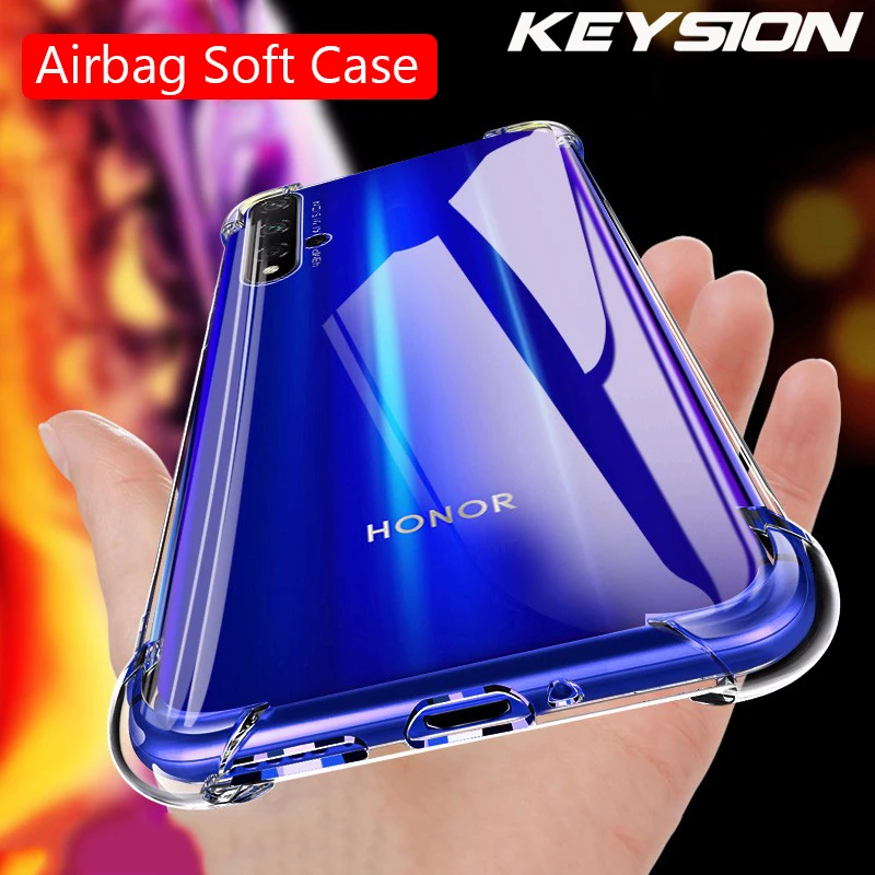 KEYSION противоударный чехол для Huawei Honor 20 Pro защита подушка безопасности мягкий ТПУ
