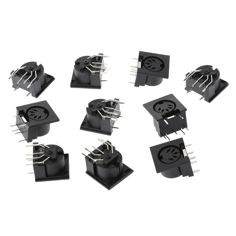 10 шт./компл. монтажная панель PCB гнездовой разъем DIN5 DIN 5 контактный DS 01