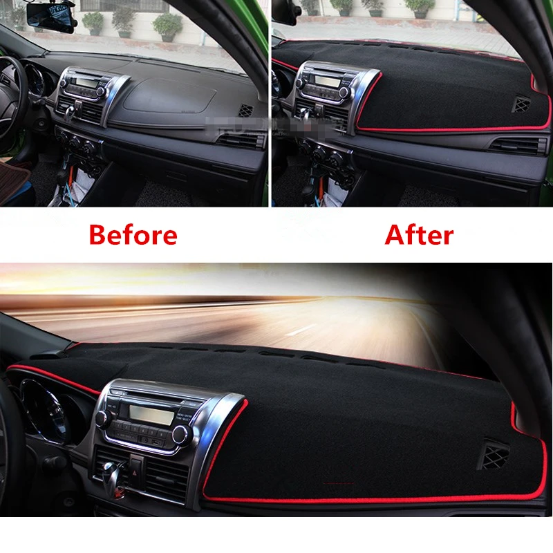 Instrument Platform Car Dashboard For Toyota YARIS 2014 2015 Desk Cover Mats Avoid Light Pad Shading Pad Carpets Accessories Instrument Platform Car Dashboard For Toyota YARIS 2014 2015 Desk Cover Mats Avoid Light Pad Shading Pad Carpets Accessories