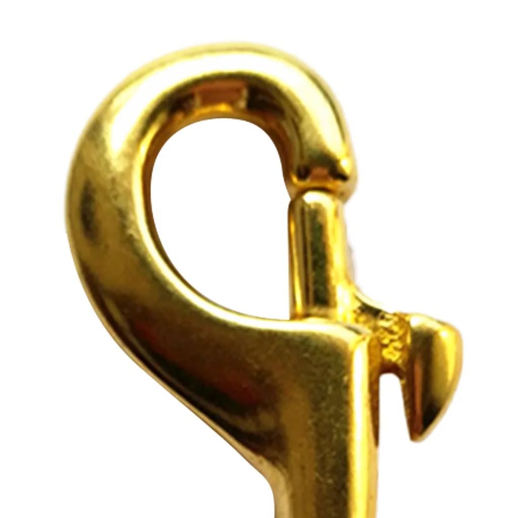 1 Pcs Heavy Duty Brass Single Ended Swivel Eye Snap Hook for Scuba Diving Clips Straps Bags Belting Key Chain Tents Pet Collar 