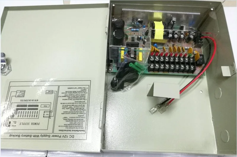 AC110V 220V непрерывный Питание 9CH переключения резервного Мощность для аккумуляторной батареи 12V 10A