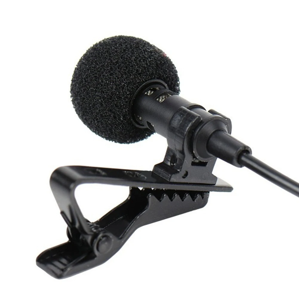 Newest External 3.5mm Clip-on Lapel Lavalier Microphone For Smart Phone PC Laptop Mobilephone Omnidirectional hot