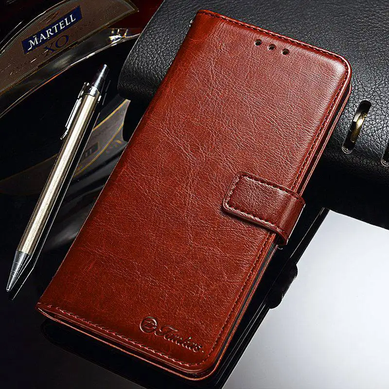 TOMKAS Wallet Leather Cases For Xiaomi 6X Case PU Retro Commerce Case With Card Pocket For Xiaomi A2 Back Cover Coque