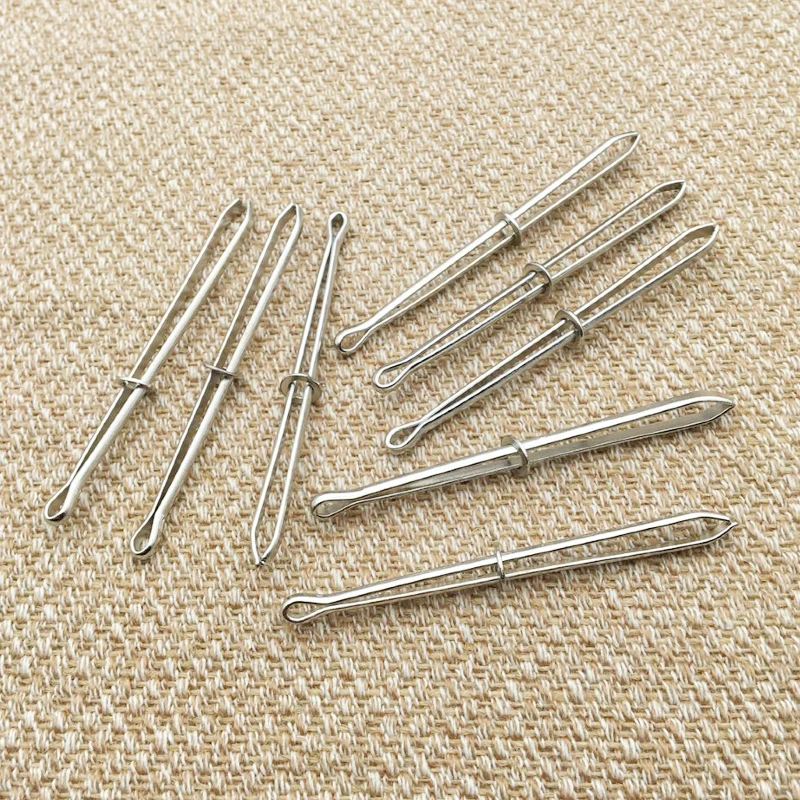 10pcs Steel Sewing DIY Tools Wear Elastic Band Wear Belt Stitch Wear Elastic Clip Handle Craft Sewing Tool Cross-stitch Tools