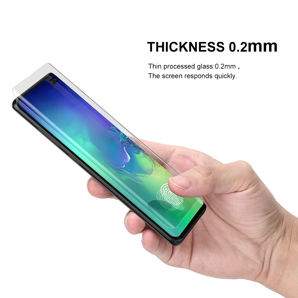 УФ-стекло для samsung Galaxy S10 Plus, защита экрана, закаленное стекло для Galaxy S10 S10Plus S10 5G, изогнутая защитная пленка S10