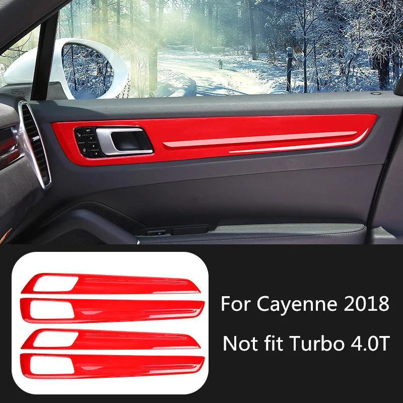 

4pcs Car Interior Door Panel Styling Moulding Trim for Porsche Cayenne 2018 Decoration Accessories
