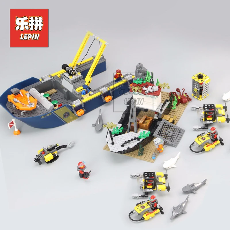 

Lepin 02012 Creative City Series Deepwater Exploration Vessel DIY Set Model Building Kits Blocks Bricks Children Toys Hobbies