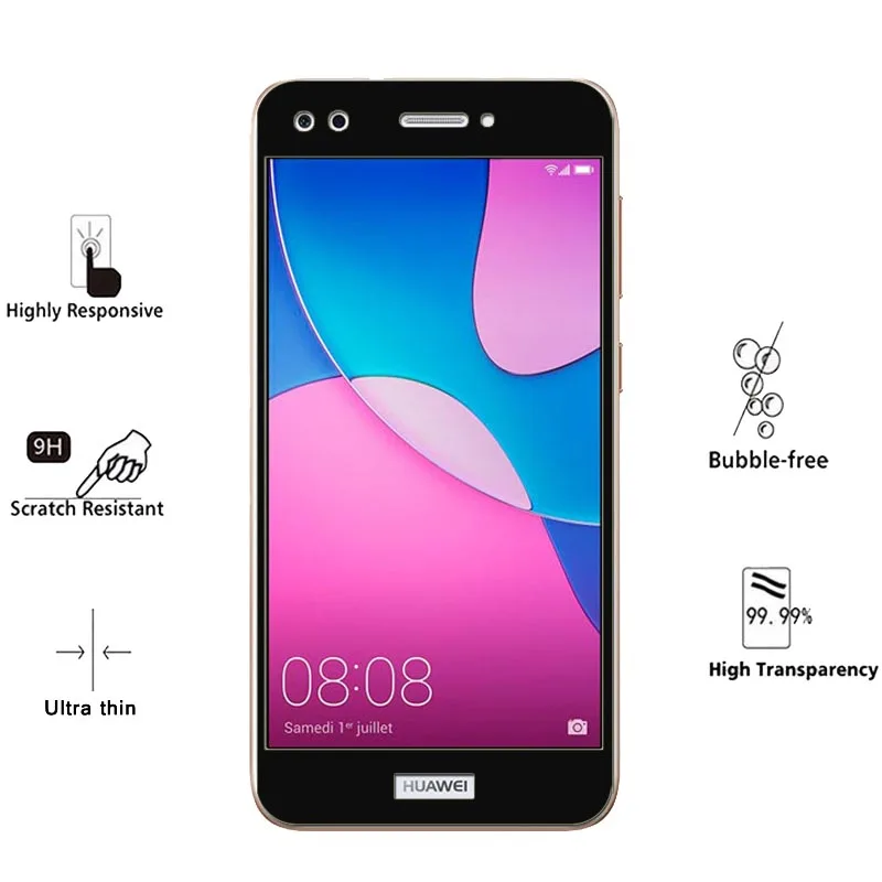 Закаленное стекло для Huawei y6 prime 2018 Защита экрана Y7 Y9 Y3 P smart P20 pro lite P10 plus p10 Honor 10