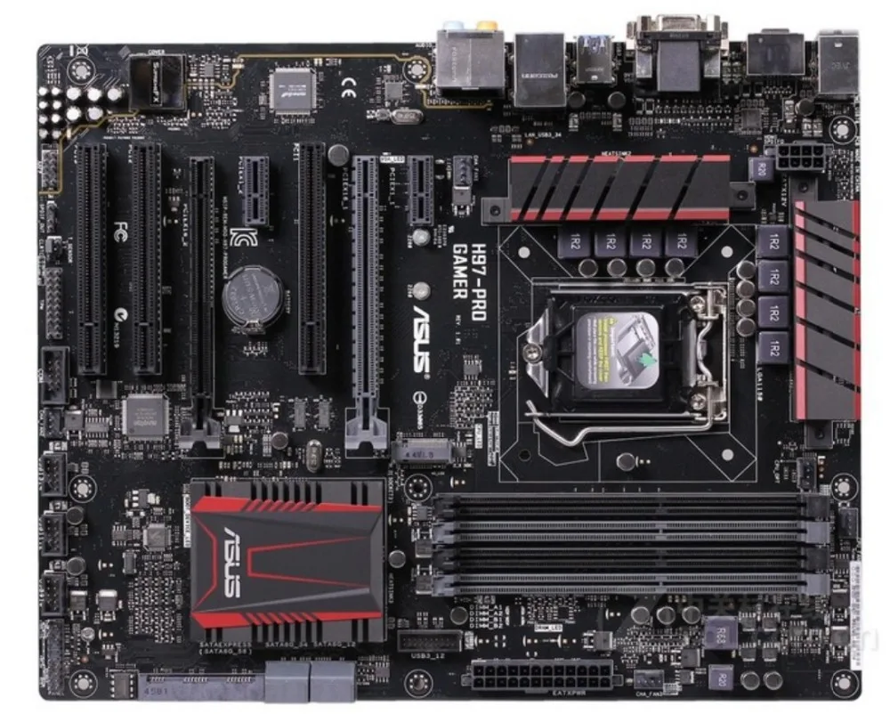 Asus H97-PRO геймер рабочего Материнская плата H97 разъем LGA 1150 i7 i5 i3 DDR3 UBS3.0