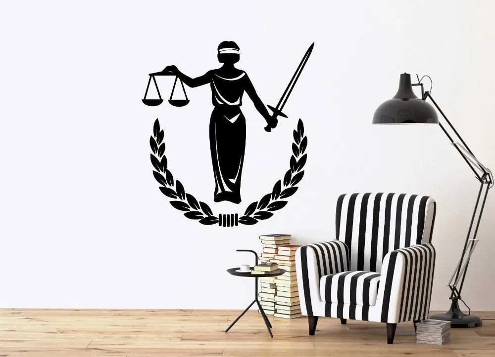 Themis Greek Goddess of Justice Vinyl Wall Sticker Home Decor (1)