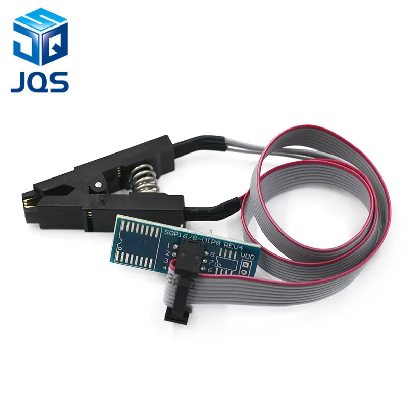 

SOIC8 SOP8 Flash Chip IC Test Clips Socket Adpter BIOS/24/25/93 Programmer for arduino