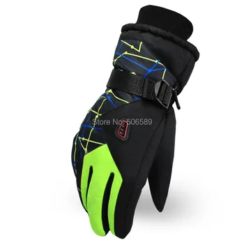 

free shipping men's gloves winter hiking biking skiing gloves L1402 water-proof average size Length 31.5cm