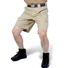 Мужские шорты-карго, военные, тактические, Пейнтбольные, рабочие, короткие штаны, армейские, полицейские, армейские, с несколькими карманами, шорты, мужские, повседневные шорты