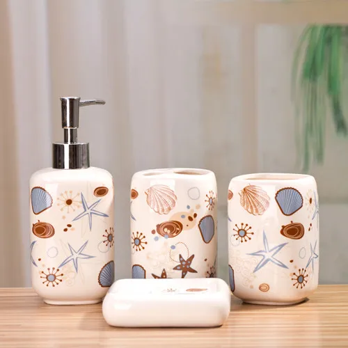 Accesorios de baño de cerámica cuarto de baño elegante kit ... Accesorios de baño de cerámica cuarto de baño elegante kit ...
