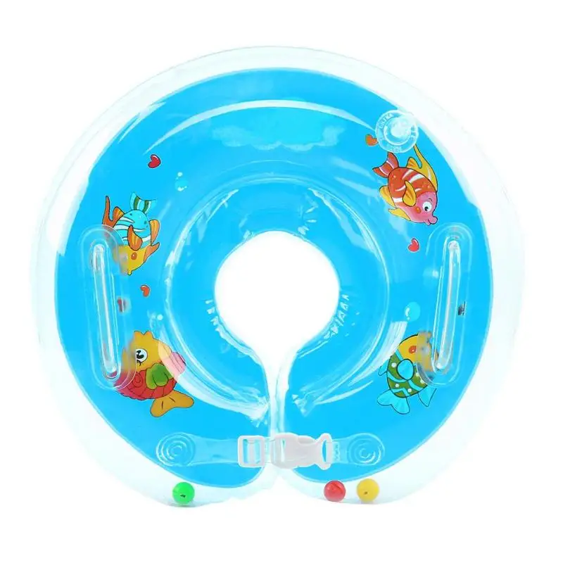 Надувные бассейны плавательный круг для шеи Круг спасательный круг Сгустите новорожденных Детское кольцо для плавания - Цвет: Синий