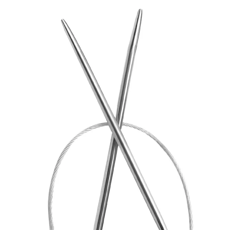 11 шт. круговые спицы для вязания 80 см/31 50 дюйма|crochet knitting needles|knitting needles set stainlessknitting