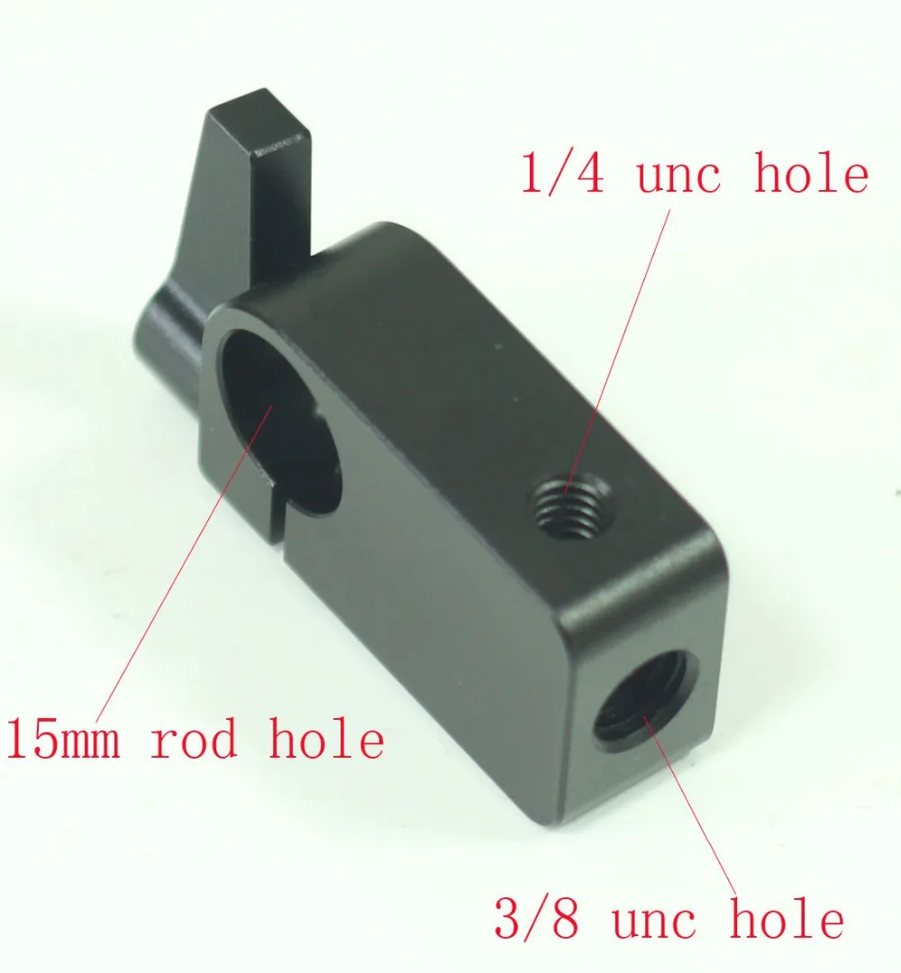 Pacote de Dez Braçadeira com 1 Buraco e 3 Único 8 Buraco fr 15mm Suporte Rig Trilho 10x Rod - 4 - Image 2