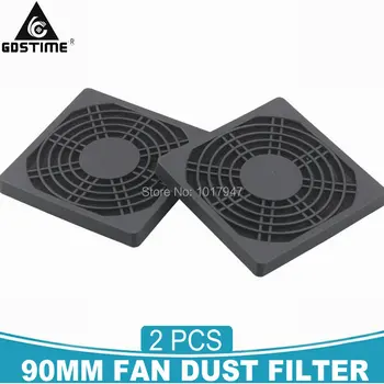 

2Pieces 9cm 90MM 3 in 1 Dustproof Sponge Filter Mesh Plastic Protective Net PC Case Fan Dust Cover
