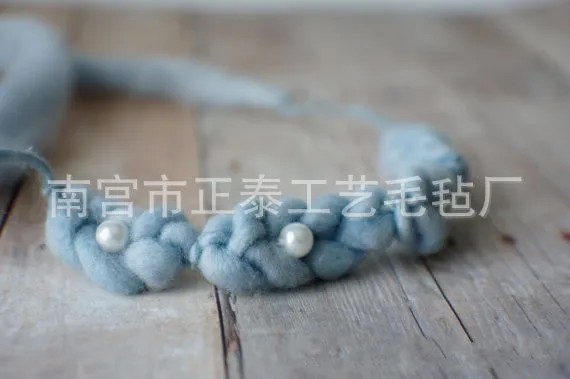 Детская шерстяная повязка на голову с жемчугом|headband newborn|newborn headbandheadband children |