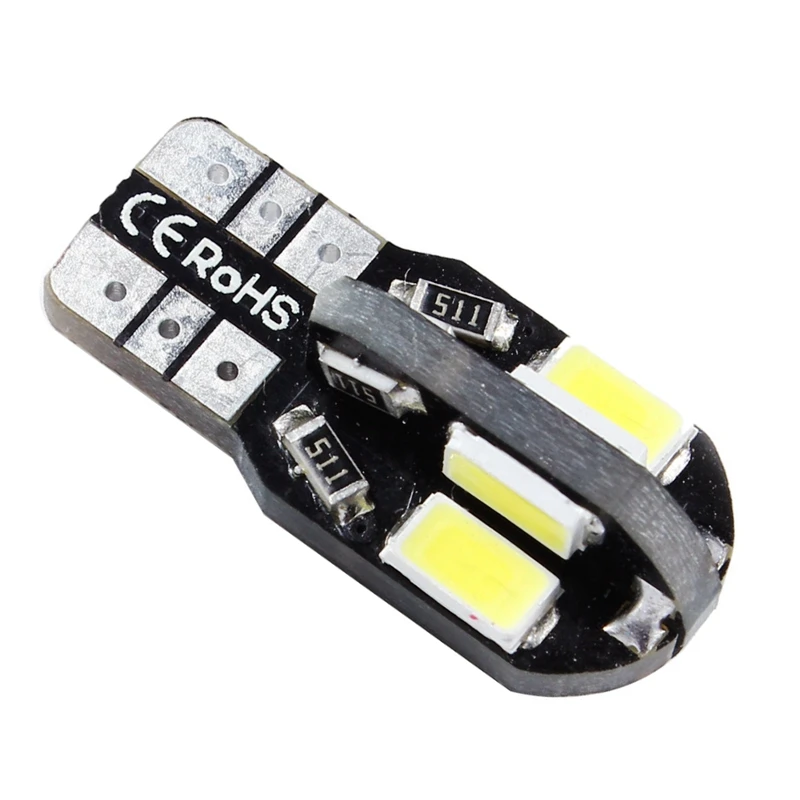 

10pcs T10 168 192 W5W 8 SMD 5730 LED CANBUS NO OBC ERROR Car Marker Light Reading Lamps 8SMD 5630 LED Motor Bulbs White 12V 10X