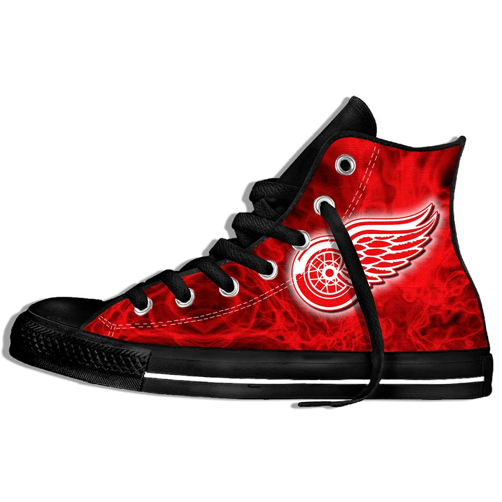 

2019 New Confortable Shoes National Hockey League detroit red wings logo Lightweight Casual High Top Sneakers