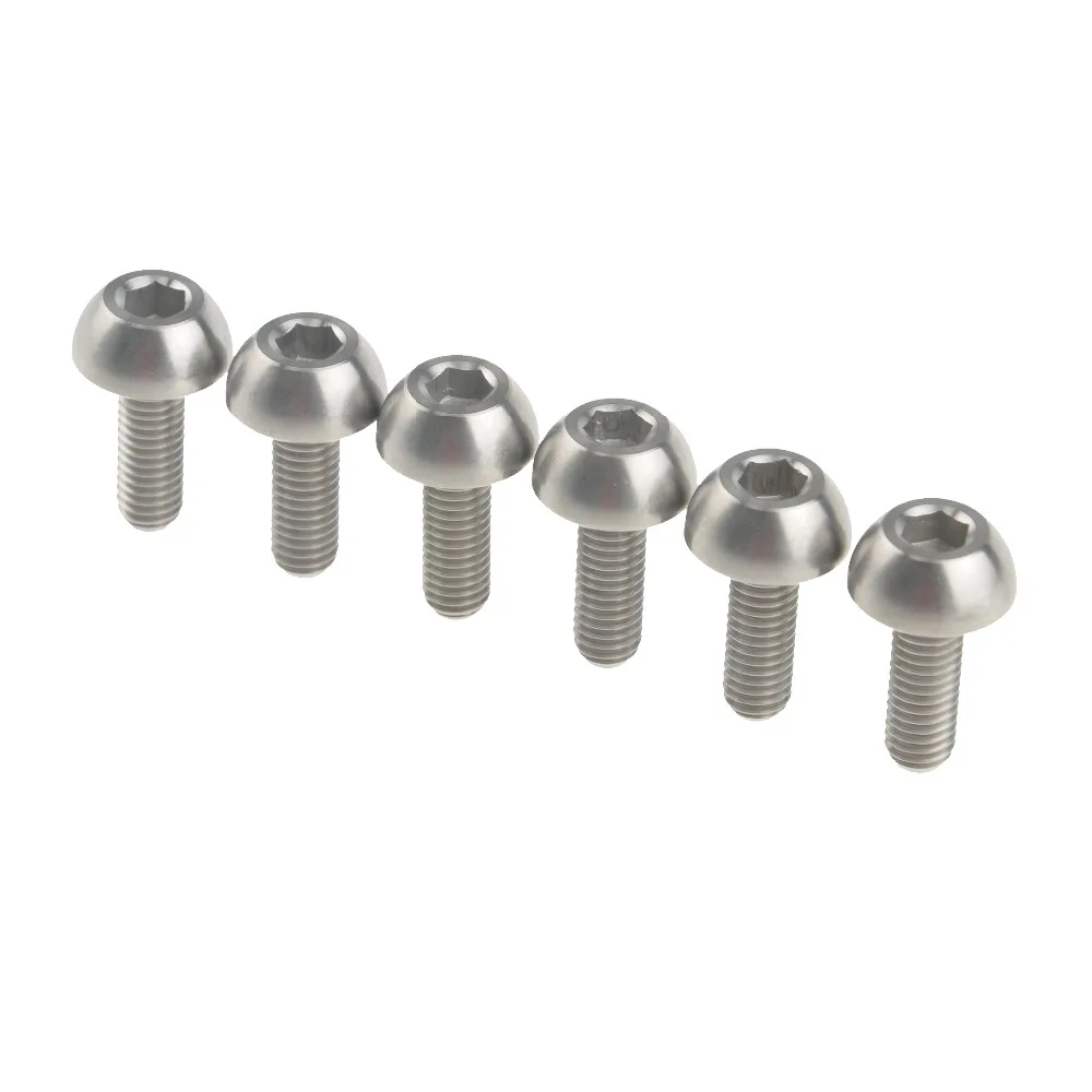 Titanium Motorcycle Front Rotor Bolt Screw M6 x 17mm for Honda CBR600