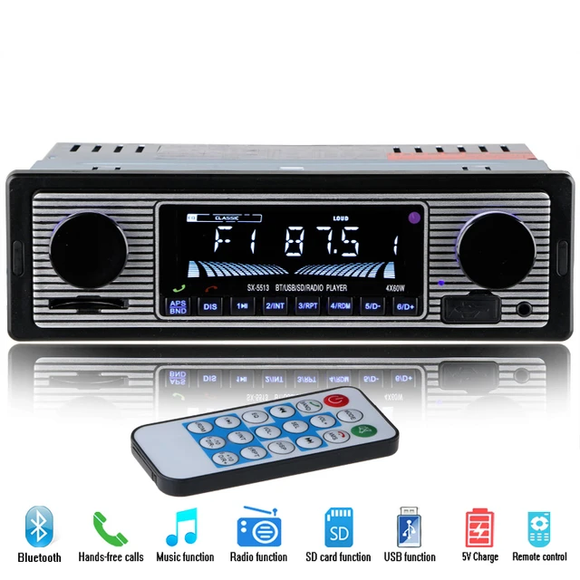 Bilradio Bluetooth Bilradio, 1din Bilradio, 4x60w Autoradio 7