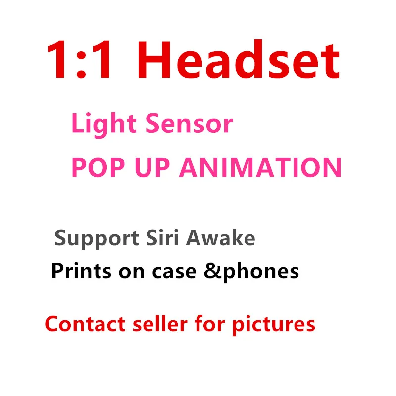 

High Quality Wireess Headphone pop up animation with Sensor Wireless Bluetooth Earphones support wireless Charging with Logo