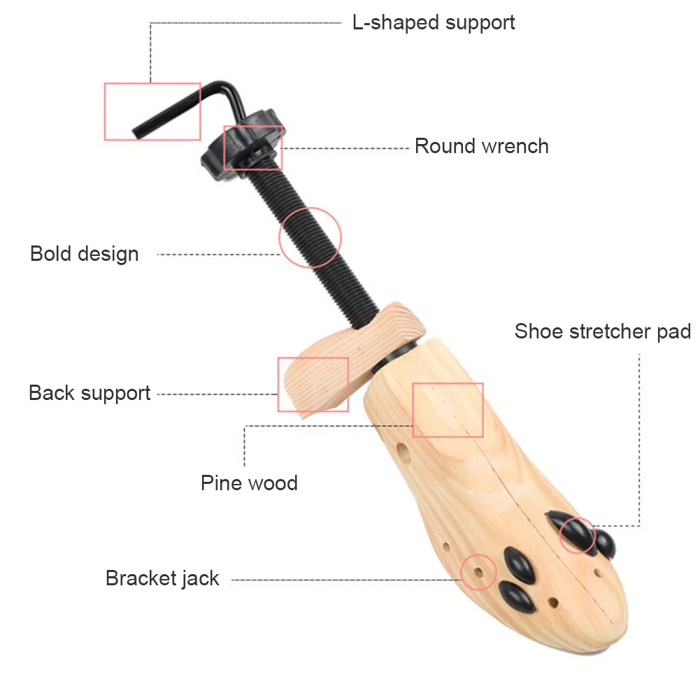 Деревянные регулируемые 2-way обуви Носилки Expander Shaper дерево S-L для женщин мужчин унисекс# SW