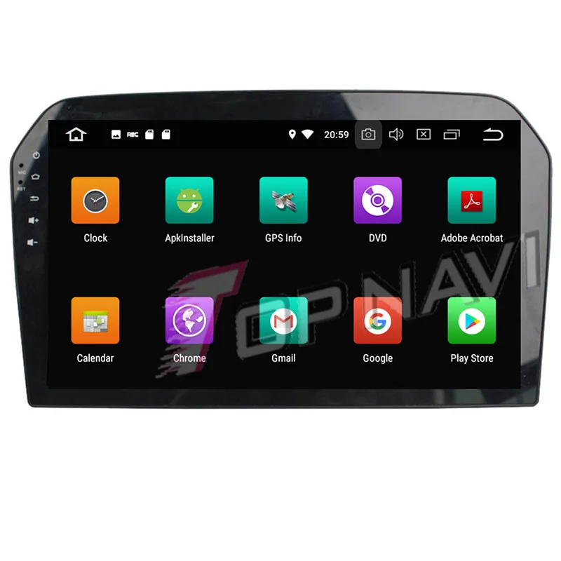 Автомобильный GPS навигатор TOPNAVI Восьмиядерный процессор Android 9 0 для VW Jetta 2012 2013 2014