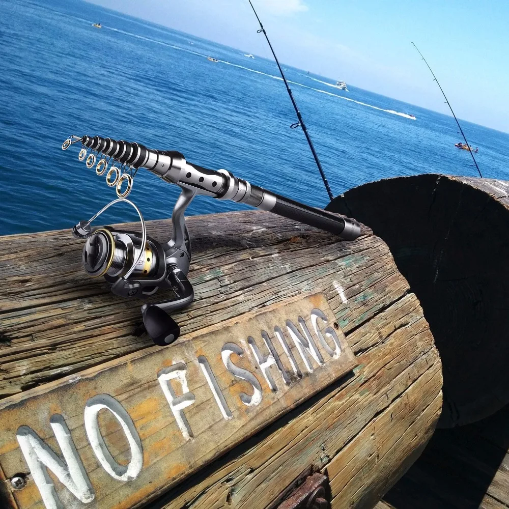 Carretel com Linha de Iscas Vara de Pesca de Combinação Vara de Pesca Ganchos de Pesca e Acessórios Acessórios do Saco Kit de Viagem Completo Fiação Telescópica Conjunto do Saco 9 fiação telescópica conjunto carretel vara de pesca