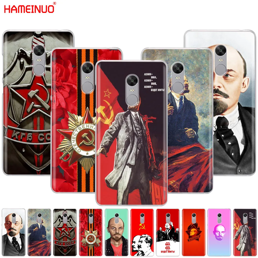HAMEINUO lenin чехол с флагом Советского Союза для телефона Xiaomi redmi 5 4 1 1s 2 3 3s pro PLUS note 4X 4A 5A