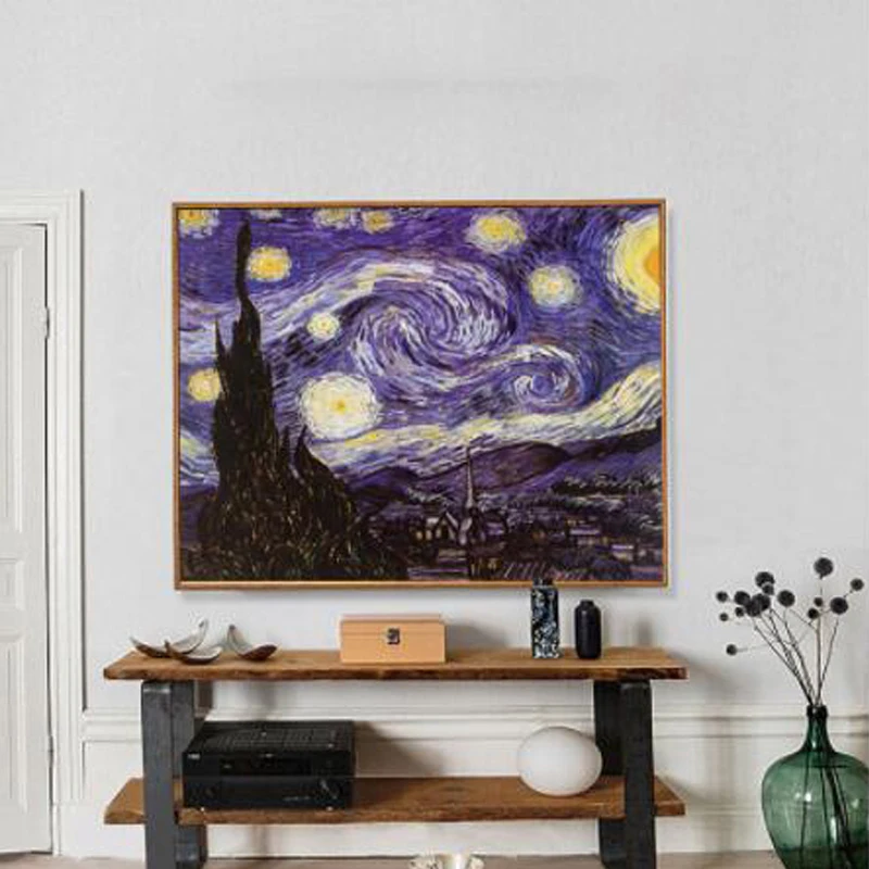 

HOT Adult 1000 pieces paper jigsaw Puzzles Landscape puzzle Children Jigsaws educational Toys Van Gogh Home decoration painting