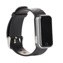 SURMOS QS50 Bluetooth Heart Beating Report Monitor Breathing Exercise Silicone Heart Rate Smart Bracelet With Tracker