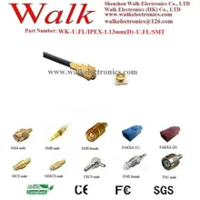 U. FL 1,13 мм(D) кабель U. FL smt разъем, IPEX 1,13 мм(D) кабель, u. fl smt для PCB