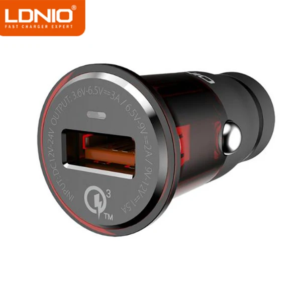 LDNIO C304Q 1USB автомобильное зарядное устройство 3A адаптер для смартфона быстрая