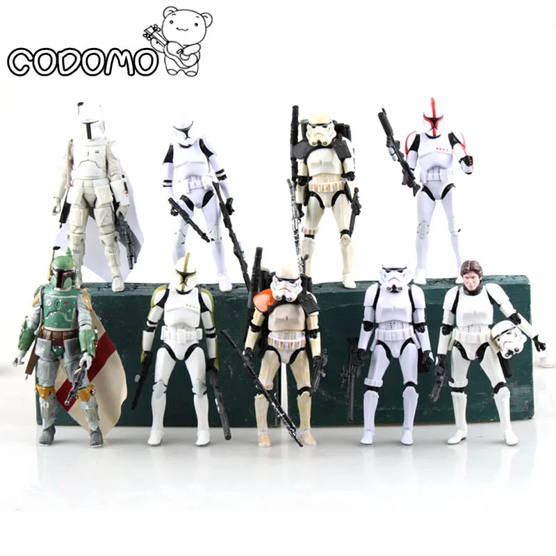 

13 colors Plastic Star War Action Figures Minifigure Game Vinyl Desk Toys Darth Vader Storm Trooper Christmas Birthday Gift Toy