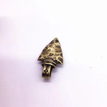 

Brass Indian Knife Beads Pendant EDC Pendant EDC Multi Tools Knife Lanyard Solid Zipper Pull Parachute Cord Bead Pendant