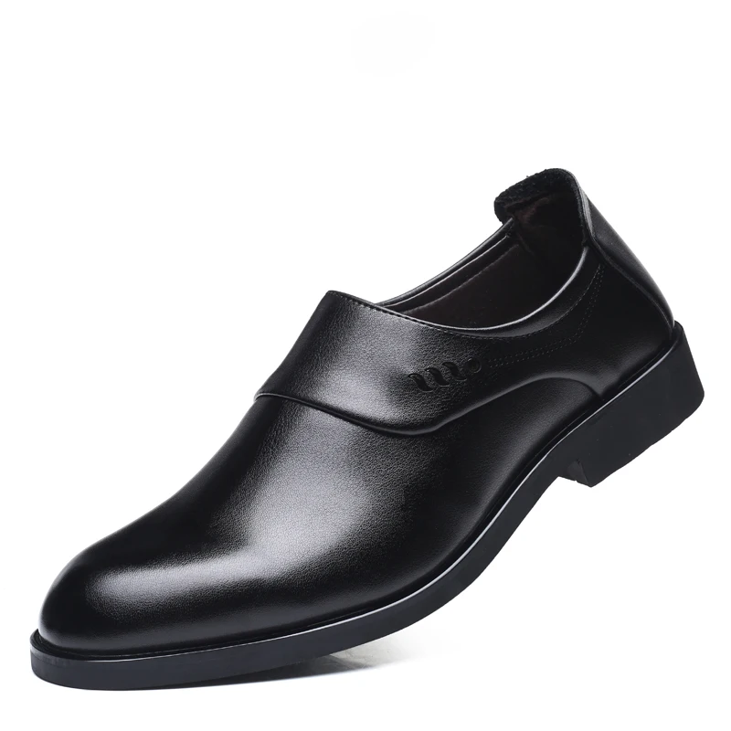 classic leather mens dress shoes luxury brand slip on male footwear wedding work flat office formal italian oxford shoes for men (6)