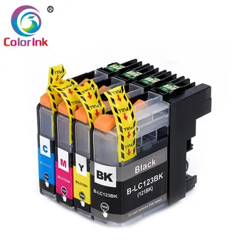 

ColorInk 4Pack LC123 ink cartridge for Brother MFC-J4510DW MFC-J4610DW MFC-J4410DW J4710DW printer