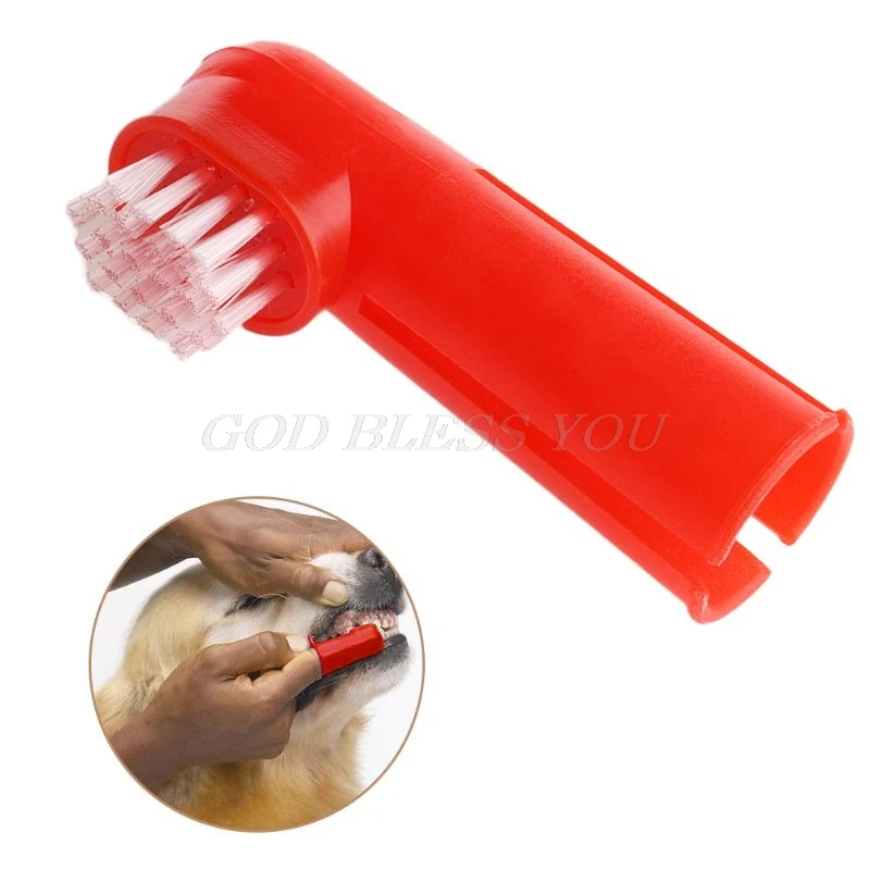 

Pet Dogs Cats Oral Dental Clean Teeth Care Hygiene Brush Soft Finger Toothbrush