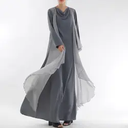 Поддельный Двухсекционный халат для мусульманской женской одежды в 2019 году