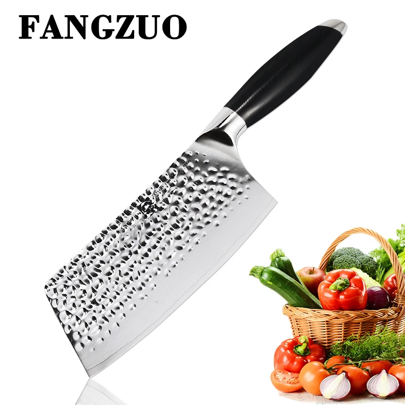 FANGZUO 7-дюймовый 440C кухонный нож из нержавеющей стали острый профессиональный