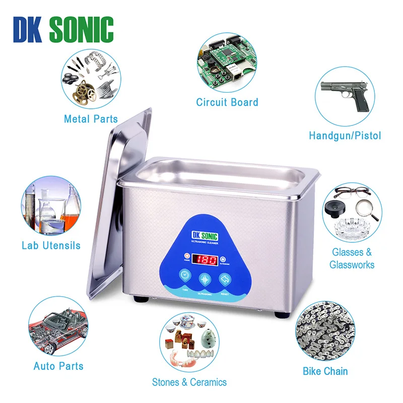 

DK SONIC 800ml 42Khz Digital Ultrasonic Cleaning Machine Ultrasonic Nail Cleaner for Watch Chains Gold Coins Tattoo Dental