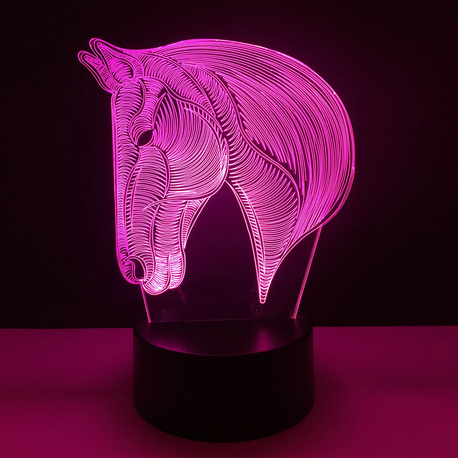 Светодиодный ночсветильник 3D Настольная лампа с изменением цветов 7 питание от USB