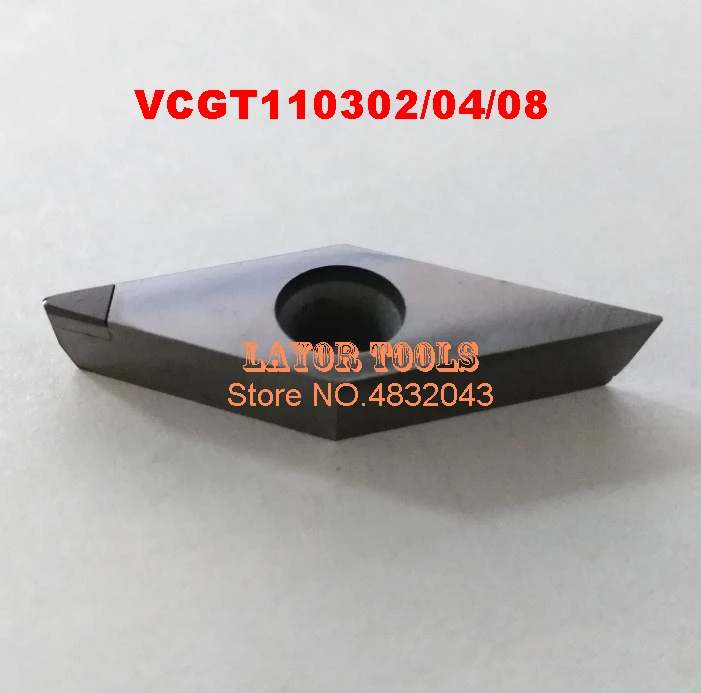 Бесплатная Доставка 2 шт. VCGT110302/VCGT110304/VCGT110308 CBN вставки CNC инструменты алмазные для