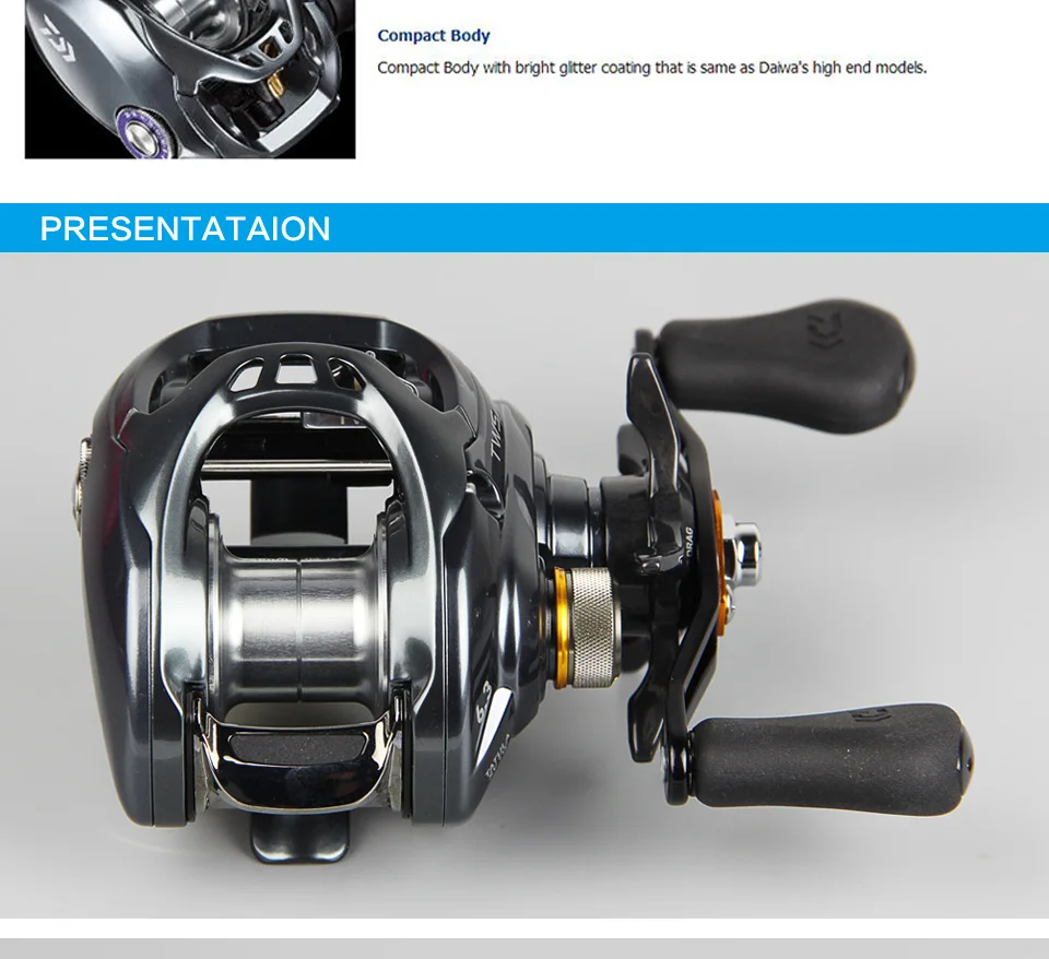 Новая модель DAIWA TATULA SV TW Низкопрофильная Рыболовная катушка 7+ 1BB TWS SV концепция Рыболовная катушка для соленой воды