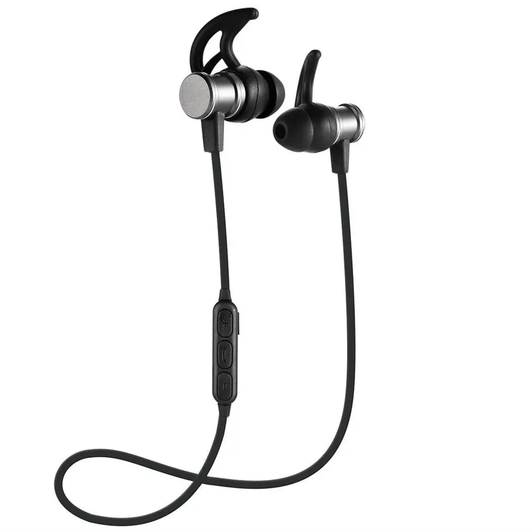 Магнитные беспроводные Bluetooth стерео в ухо 3 часа спорта 20-20000 Гц 60 мАч наушники