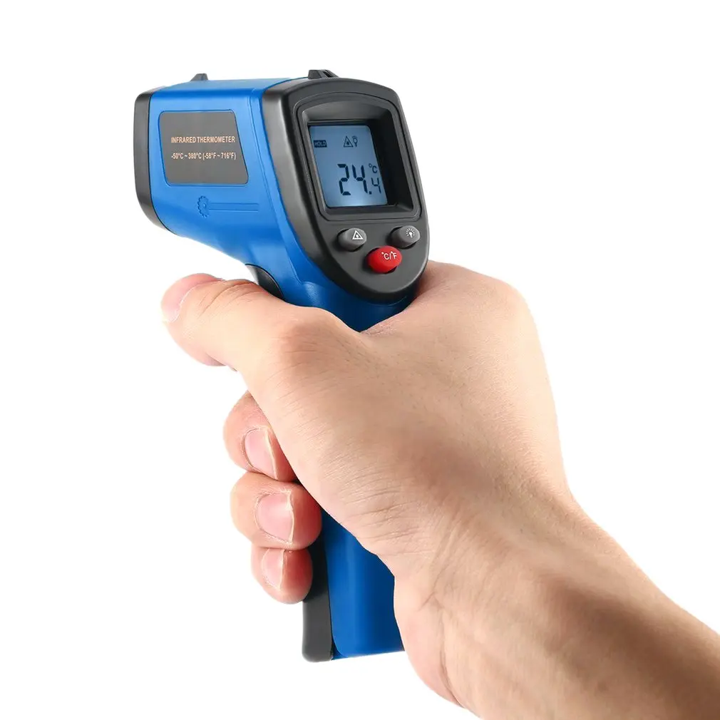 3 типа Лоб Инфракрасный термометр температура тела жар цифровой измерительный прибор ИК Бесконтактный портативный инструмент для детей и взрослых - Цвет: Синий