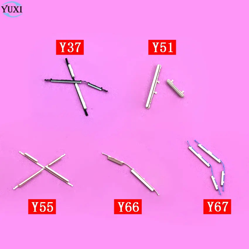 

YuXi New Side Key Power and Volume Button for VIVO Y37 Y51 Y55 Y66 Y67 Repair Part